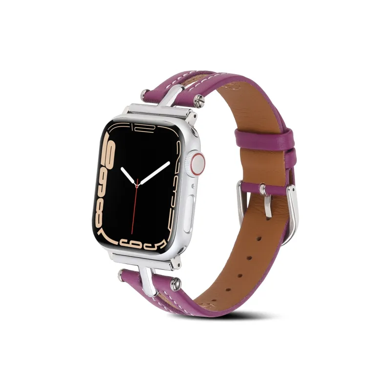 CHRROTA Apple Compatibility Watch Band Leather-2