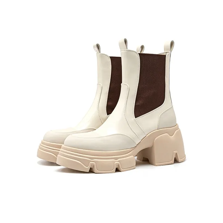 MOONIIEE Crew Chelsea Boots Women's-1