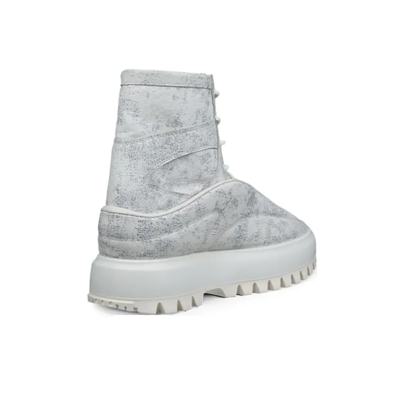 Ecco Ankle Boots Men Silver-3