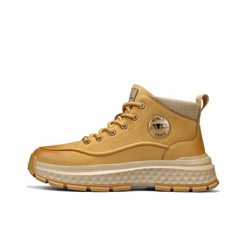 G.N.SHIJIA Short Martin Boot 5CM Men's-0