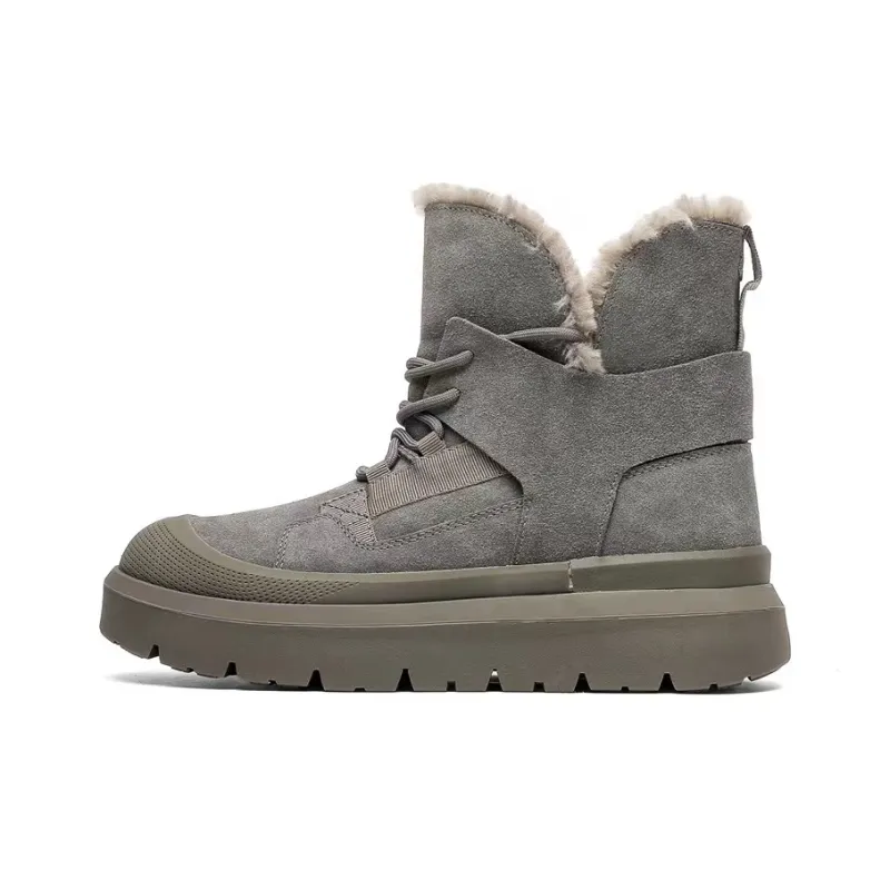 WEISHIBANGWEI Warm Slip Resistant Coverage Short Snow Boots Unisex-15