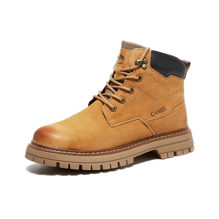 CAMEL Short Outdoor Boots Men's Fleece-Lined-2