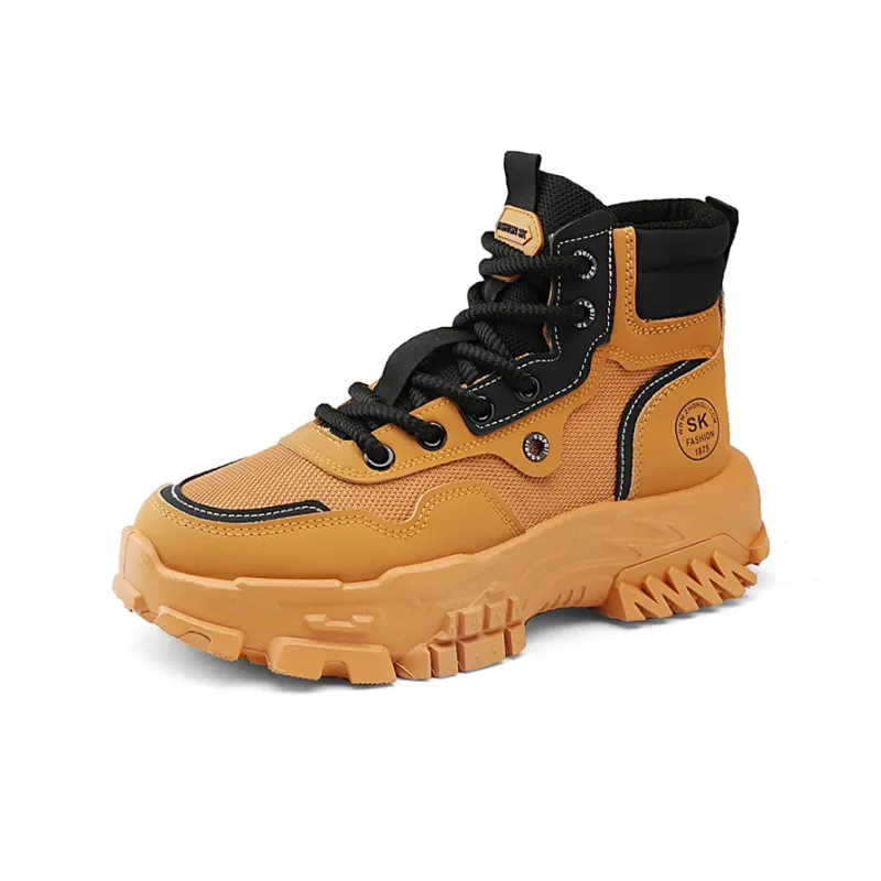 DM High-Top Vintage Platform Height Increasing Ankle Boots Martin Boots Men's-2
