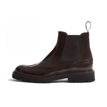 SCAROSSO Poppy Slip On Brogue Boots Women's
