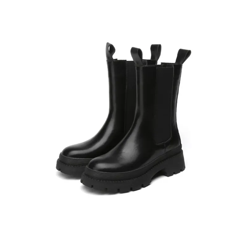 KEKAFU Short Chelsea Boots 5.7cm Women's Black-2