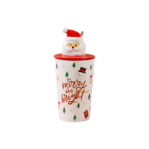 TLIT Christmas Gift Ceramic Mug Creative Mug Ceramic White 400ml