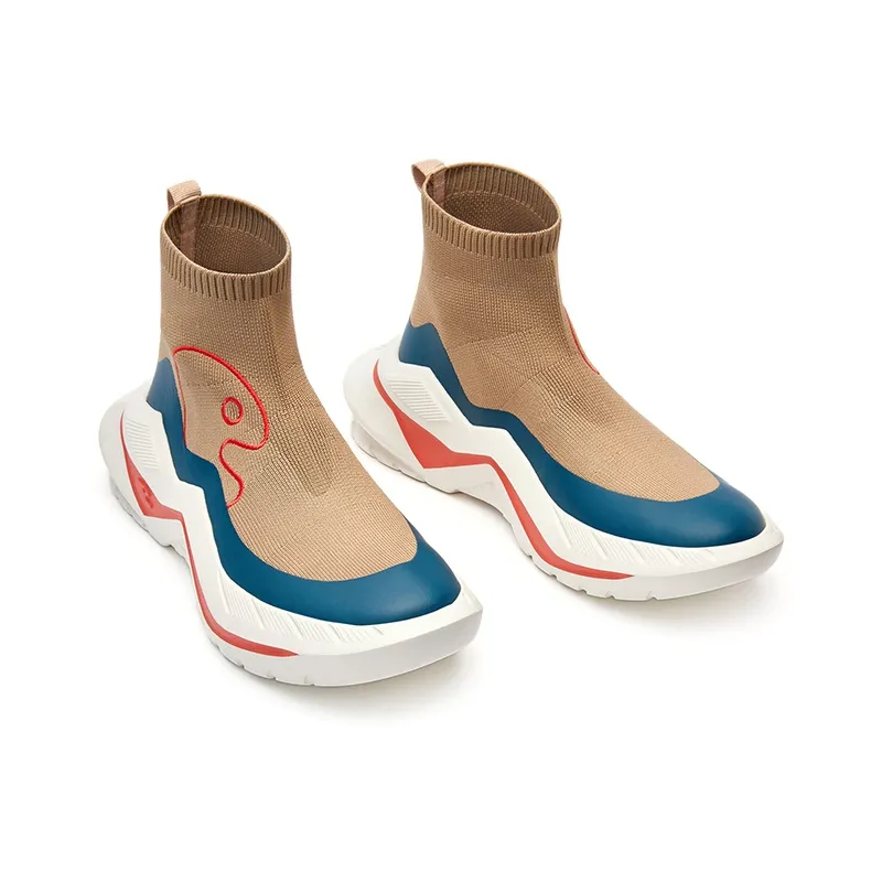 U.IN Painted Travel Shoes-Clarks 4-Color Collection Ankle Boots Unisex-29