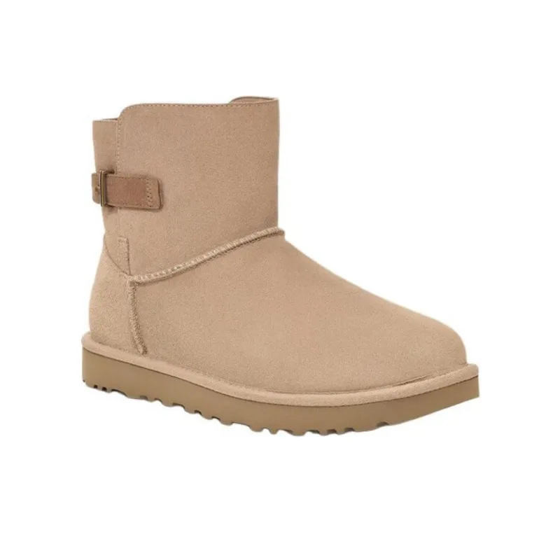 UGG Short Snow Boots Unisex Sand-3