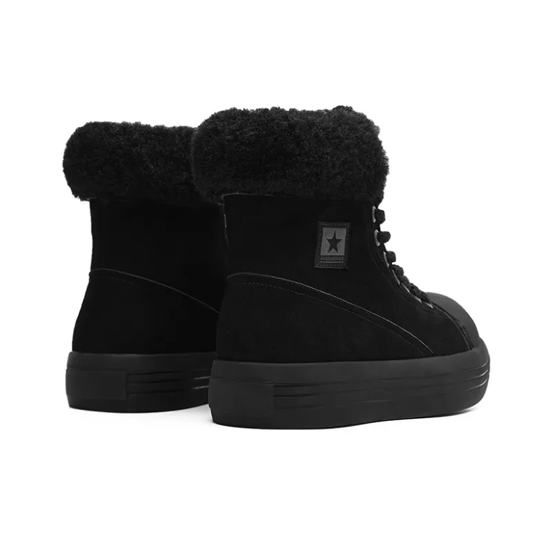 FAPAI Warm Water Resistant Wear Resistant Cushioning Coverage Short Snow Boots Unisex-2
