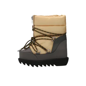 Sacai Short Snow Boots Women's Gray Yellow