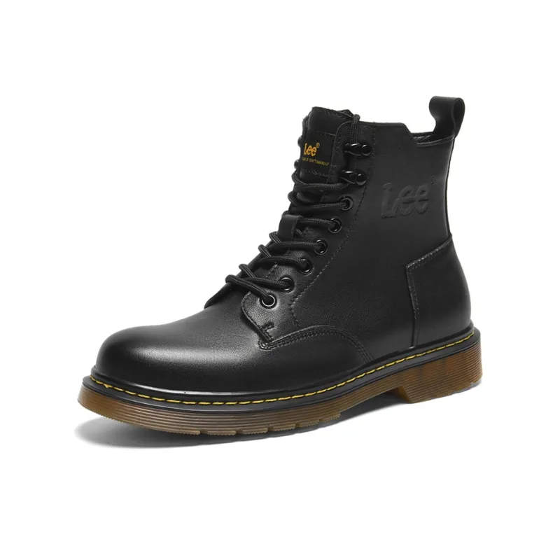 Lee Retro Trend Ankle Boots Men's Black-1