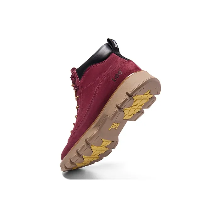 Lee Outdoor Boots Men Burgundy-3