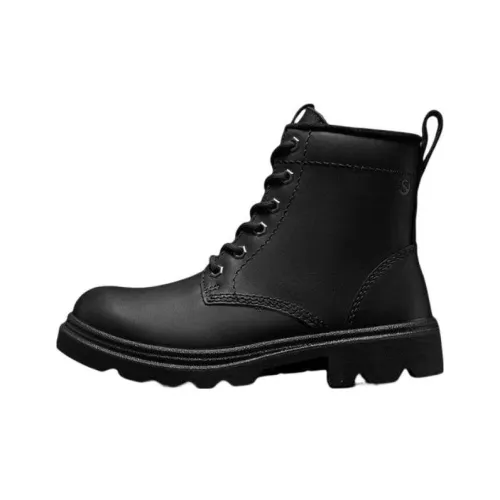 Ecco Leather New Collection Short Martin Boot Women's Black