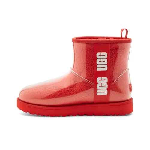UGG Classic Clear Mini Large Logo Fleece Lined Women's