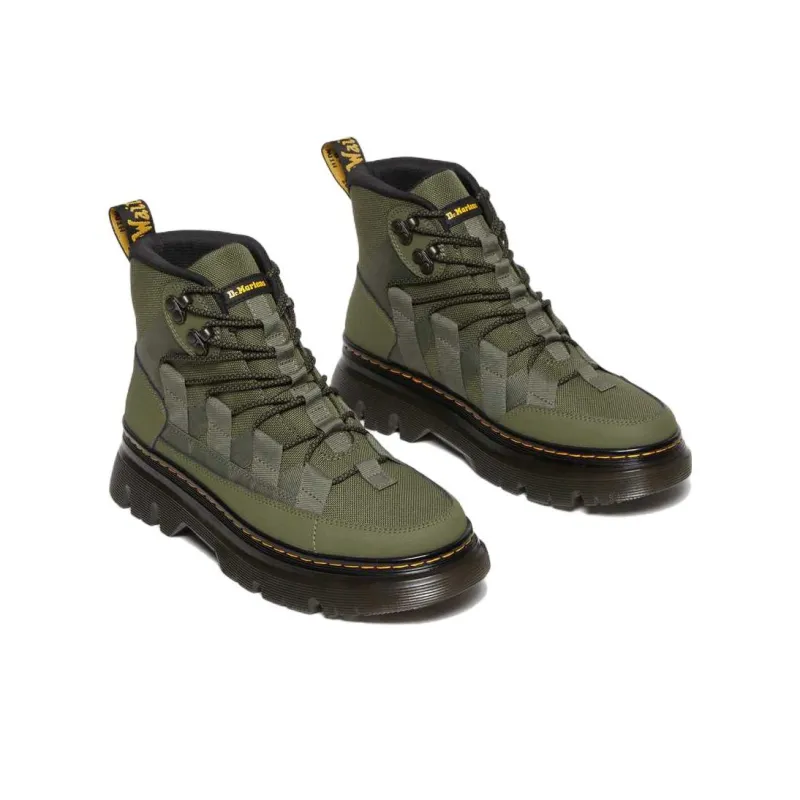 Dr.Martens Boury Leather Casual Boots 'Khaki Green'-2