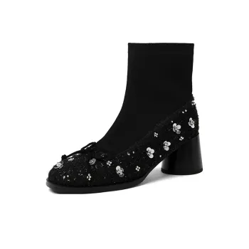 CAMEIDO Ankle Boots 6cm Women's Black