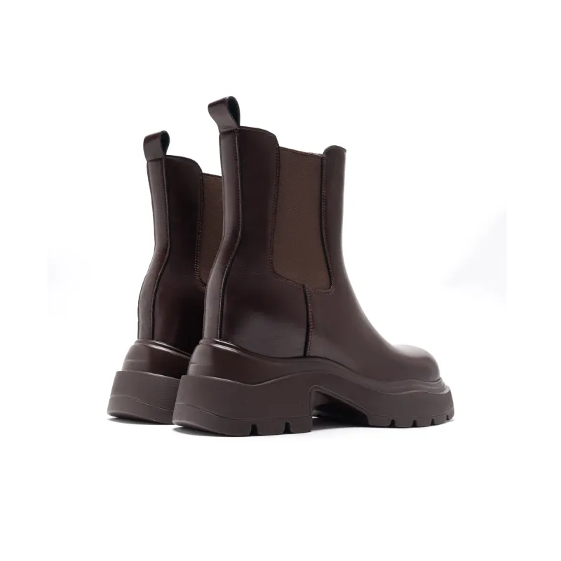 KODI Short Chelsea Boots 9CM Women's Brown-7