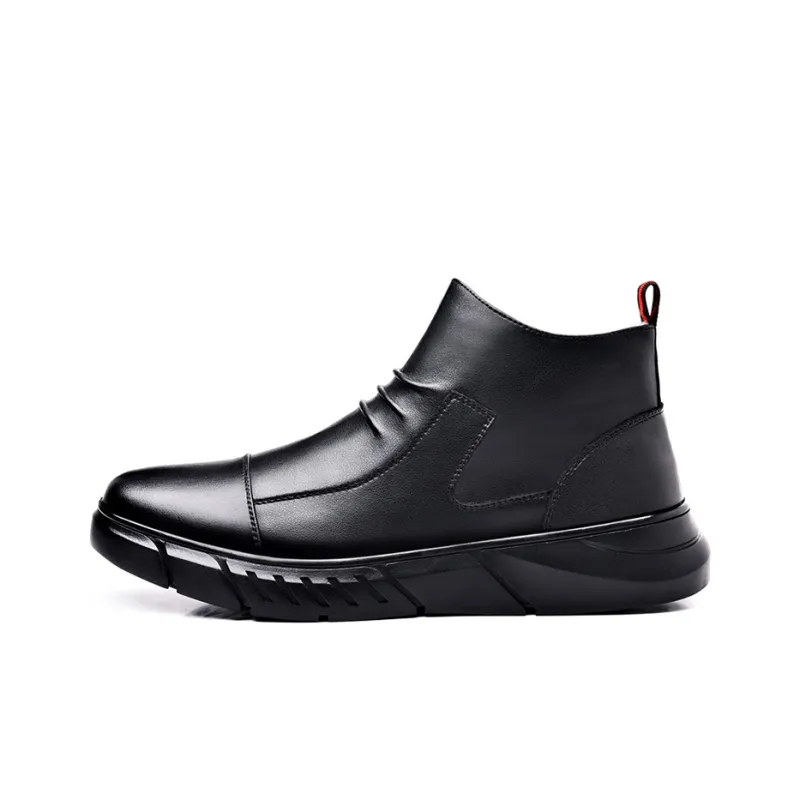 YEDANI Ankle Boots Men Red-0