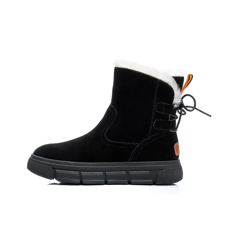 VEDULLAR Thermal Abrasion Resistant Coverage Crew Snow Boots Women's-5