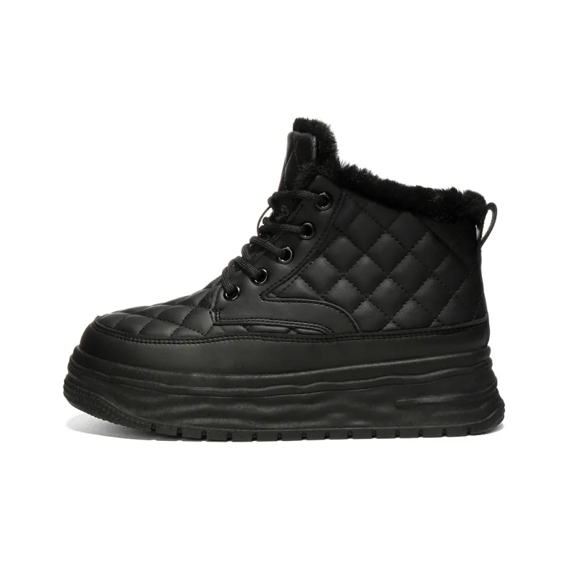 OMS Warm Wear Resistant Cushioning 8.5cm Snow Boots Women's-1