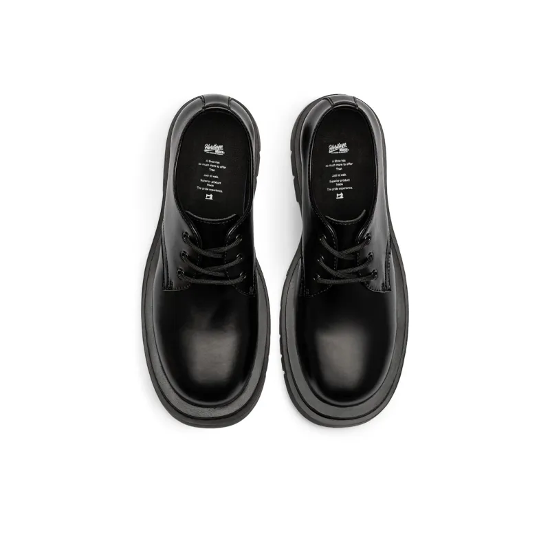 MADEN Ankle Length Casual Shoes 5cm Men's Black-4