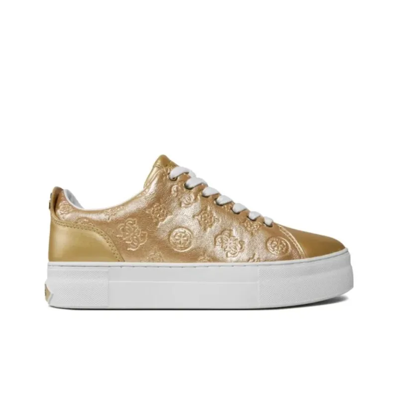 GUESS Low-Top Skateboard Shoes Women's Gold-1