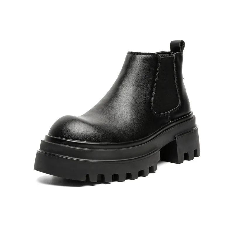 SHUPATE Short Chelsea Boots Men's Black-1