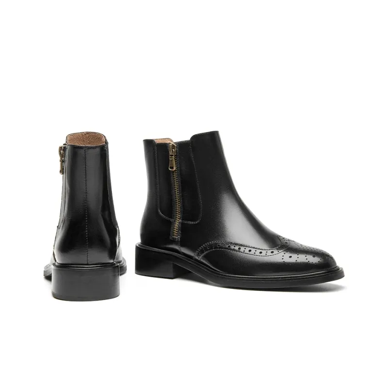 Beau Today Soft-Soled Buffalo Leather Chelsea Boots 3.6cm Women's-16