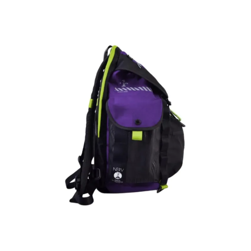 FX CREATIONS EVA Collaboration Polyester Backpack Men's Black & Purple-3