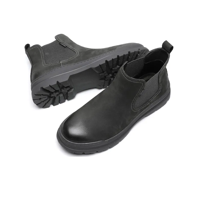 C°BANNER Ankle Length Chelsea Boots Men's Gray-2
