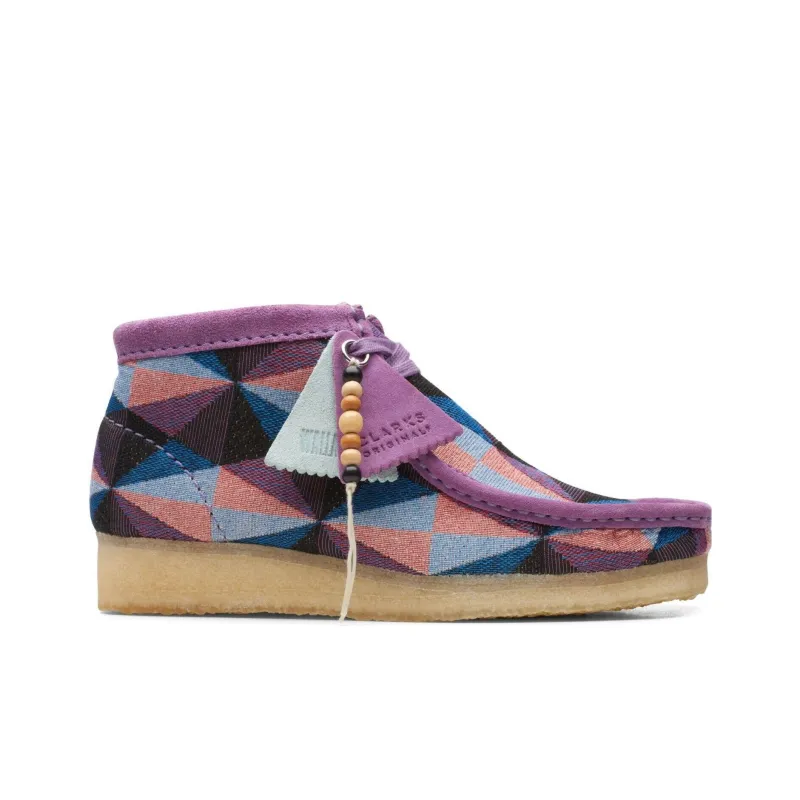 Clarks Originals Wallabee Boot Purple Combi Women's-1