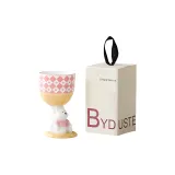 Bear Highball Glass-Pink Diamond Pattern (with Multicolor Box and Carrying Strap)