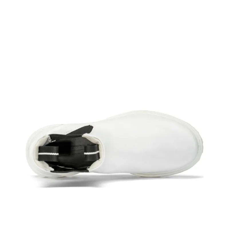 Ecco Short Chelsea Boots Women's White-2