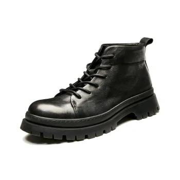 Brounvanm Ankle Boots 3.5CM Men's Black