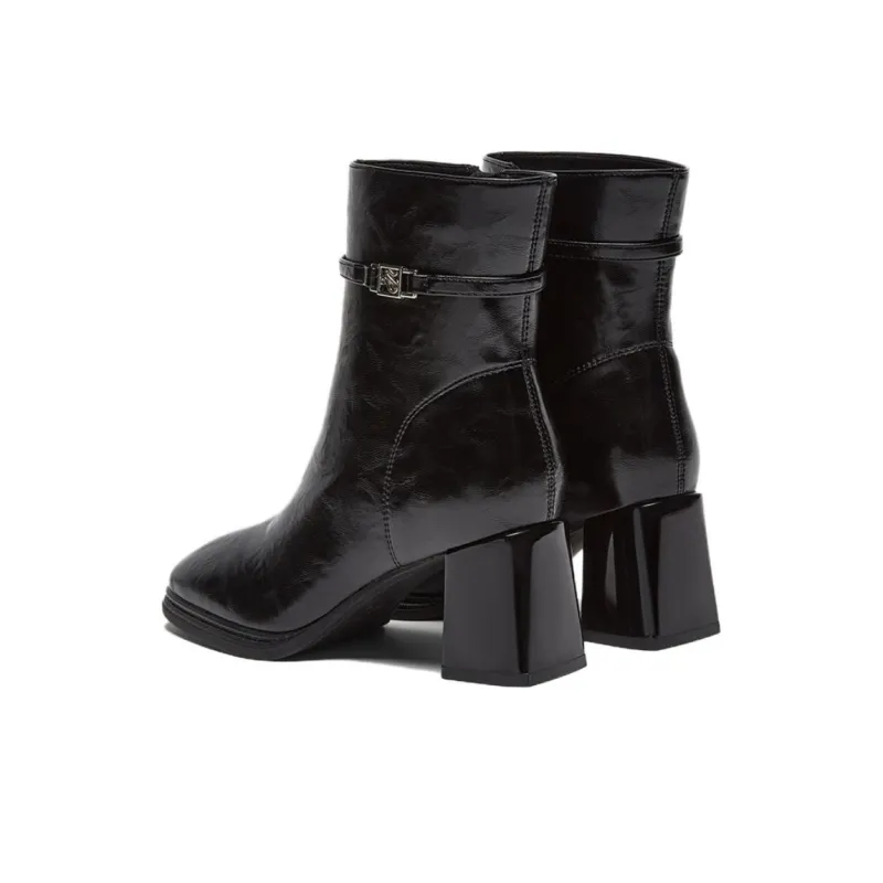 BASTO Ankle Boots Women's Black/Burgundy/Brown/Beige-3