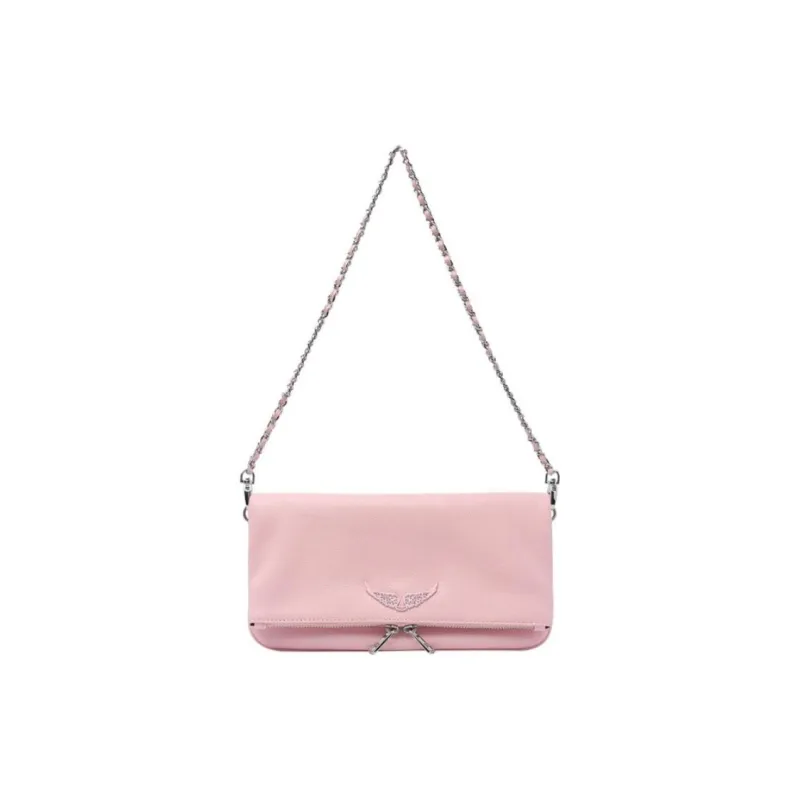 Zadig & Voltaire Cow Leather Crossbody Bag Shoulder Bag Women's Pink-0