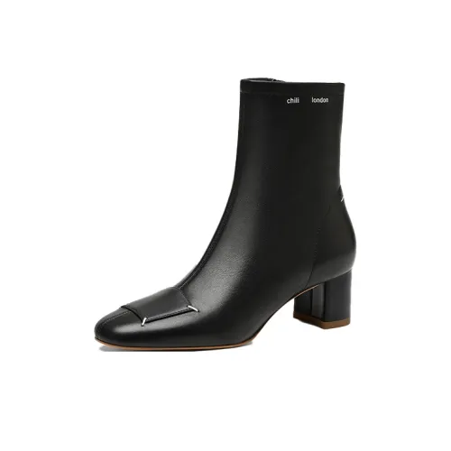 Chili Mum Ankle Boots Women's Black/Beige