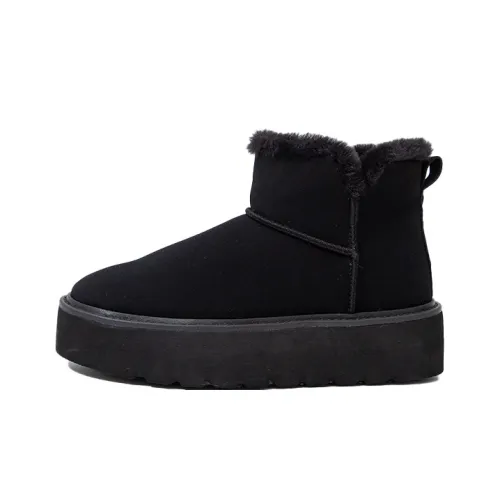 BESTFEEL Snow Air Women's Black/Light Brown