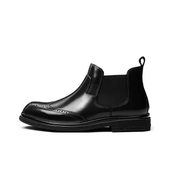 PALMPOLO Short Chelsea Boots Men's Black