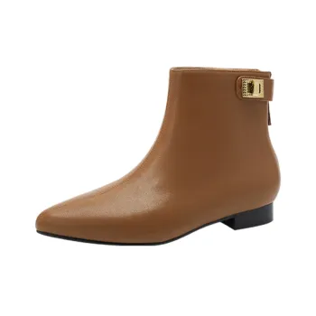 HARSON Ankle Boots Women's Brown/Black/Ecru