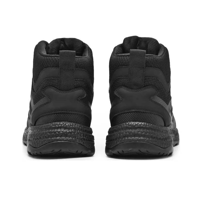 Shu Family Warm Wear-Resistant Slip-Resistant Short Outdoor Boots Men's Black-3