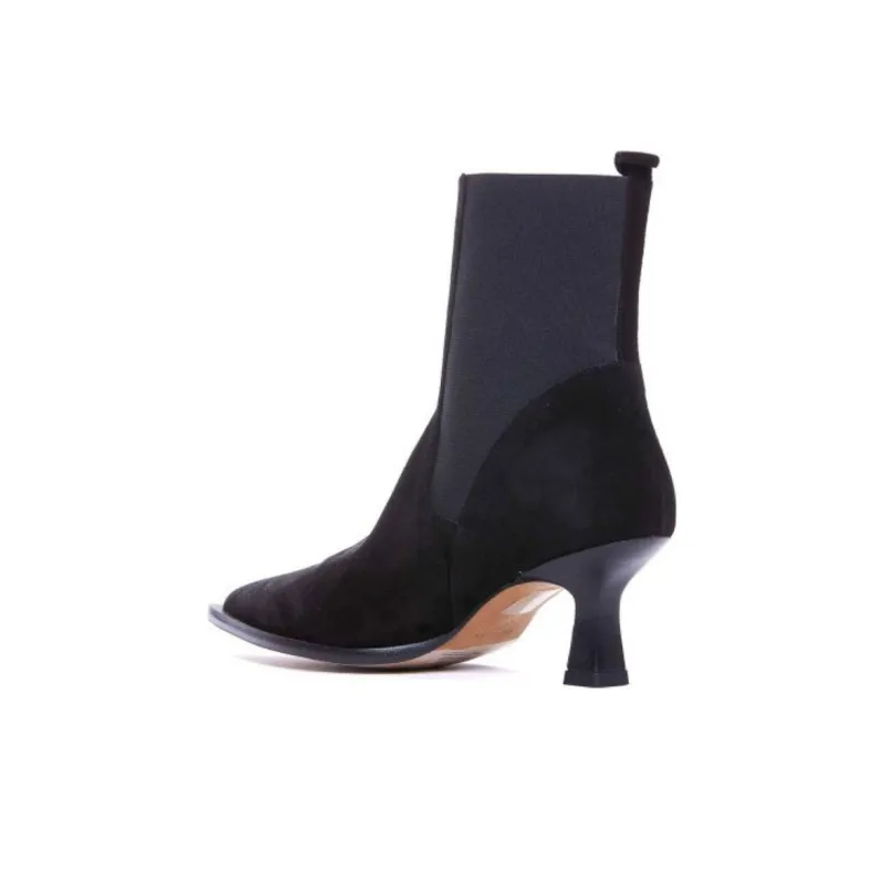 ANGEL ALARCON Short Chelsea Boots 6cm Women's Black-2
