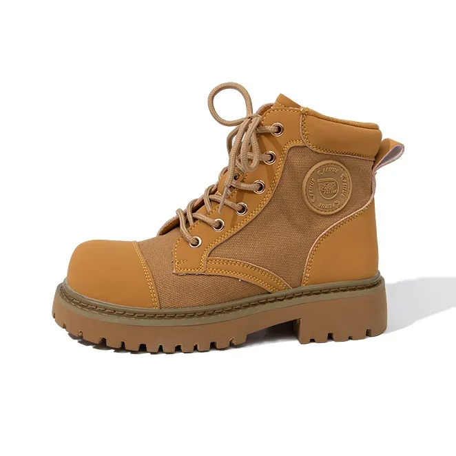 Feiyue Martin Boot Women's Yellow-0