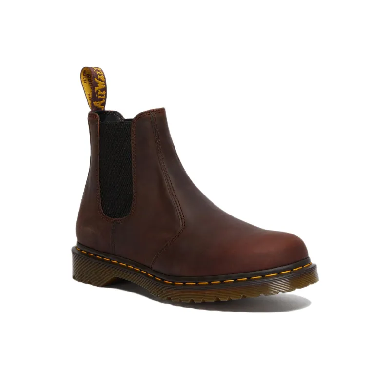 Dr.Martens 2976 Waxed Full Grain Leather Chelsea Boots 'Chestnut'-1