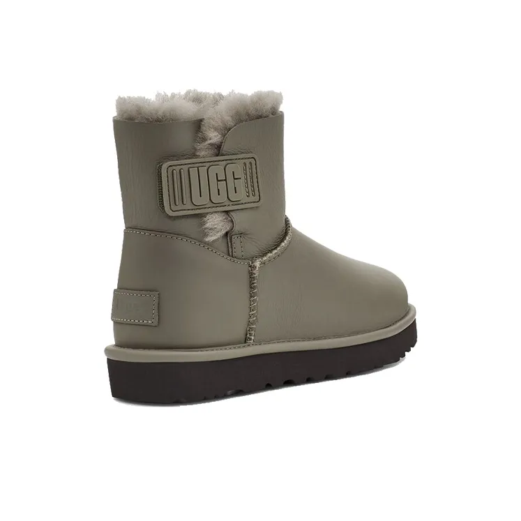UGG Mini Bailey Logo Strap 'Army Green' Women's-2