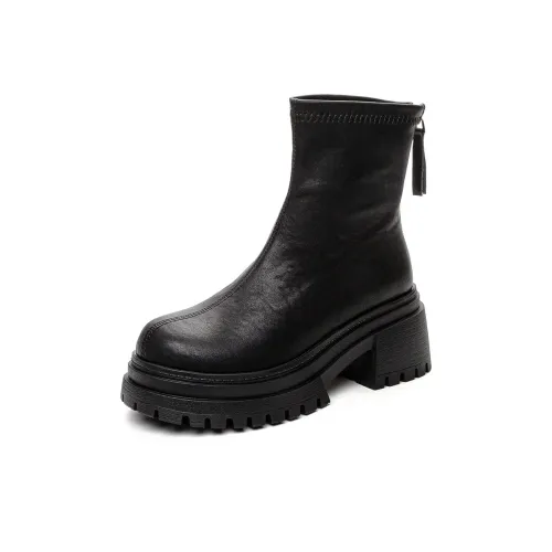JNLVWA Ankle Boots Women's Black/Brown