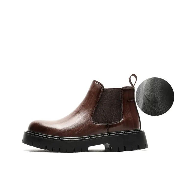 WEISHIBANGWEI Short Chelsea Boots Men's-29