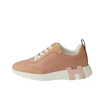 HERMES Bouncing Low Top Casual Shoes Women's Pink