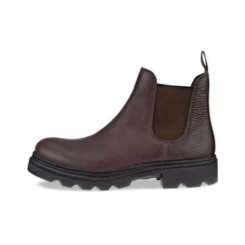 Ecco Short Chelsea Boots Men's Brown