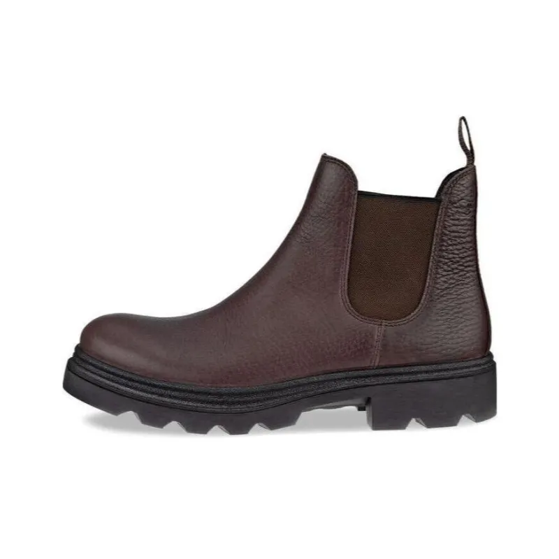 Ecco Short Chelsea Boots Men's Brown-0